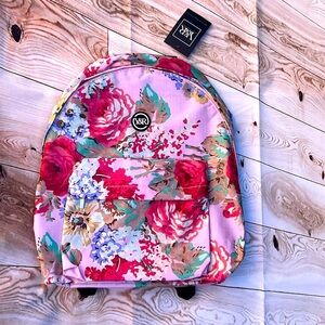 YOUNG & RECKLESS LA Pink Flower Print Backpack back to school 🛍️ NEW